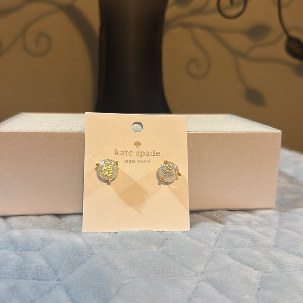 NWT Kate Spade New York Opal Glitter Ride And Shine Stud Earrings - Picture 7 of 9